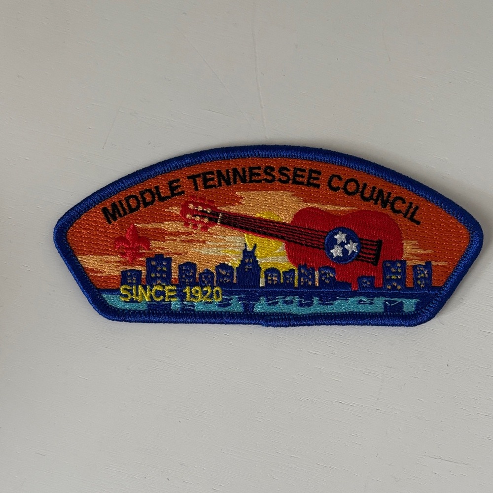 Middle Tennessee guitar boyscout Council Patch new